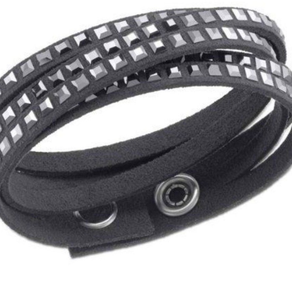 Swarovski Slake Wrap Bracelet (Black)